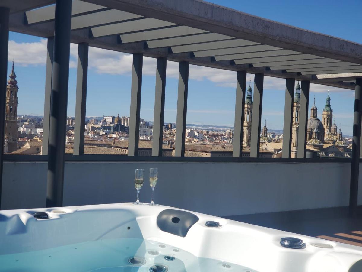 Atico Mejores Vistas Al Pilar Jacuzzi Y Garaje Сарагоса Экстерьер фото